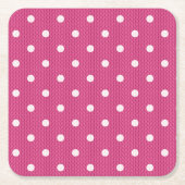 Dotty Delight Red Rechteckiger Pappuntersetzer (Vorderseite)