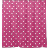 Dotty Delight Red Shower Vorhang (Vorderseite)