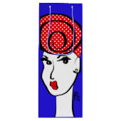 Dotty Divine Weinfutterbeutel Geschenktüte Für Weinflaschen (Vorderseite)