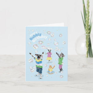 Dotty Dog Bubbly Birthday Karte
