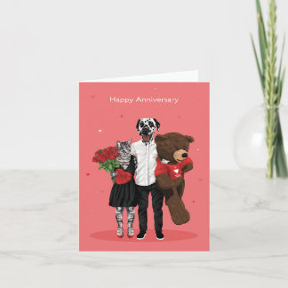 Dotty Dog Happy Anniversary Karte
