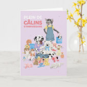 Dotty Dog Jouet en peluche câlins Anniversaire Karte (Gelbe Blume)