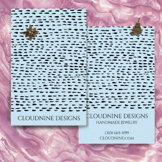Dotty Earring Necklace Jewelry Display Card