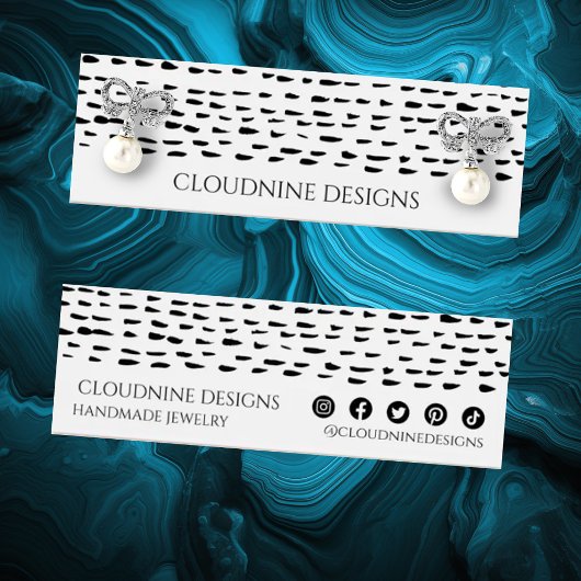 Dotty Earring Necklace Juwelier Mini Display Card