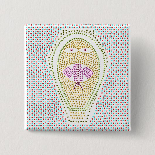 Dotty Egyptian Cobra Button (Vorderseite)