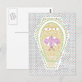 Dotty Egyptian Cobra Postcard Postkarte (Vorne/Hinten)