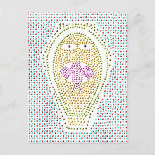 Dotty Egyptian Cobra Postcard Postkarte (Vorderseite)