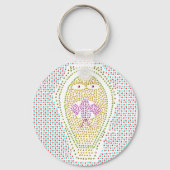 Dotty Egyptian Cobra Schlüsselanhänger (Vorderseite)