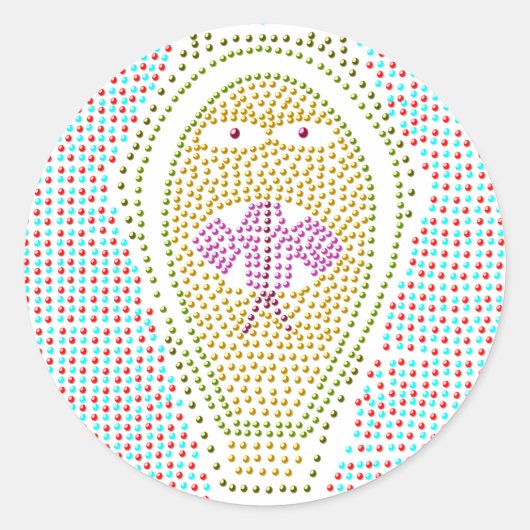 Dotty Egyptian Cobra Sticker (Vorderseite)