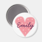 Dotty Heart Magnet (Vorderseite/Rückseite)