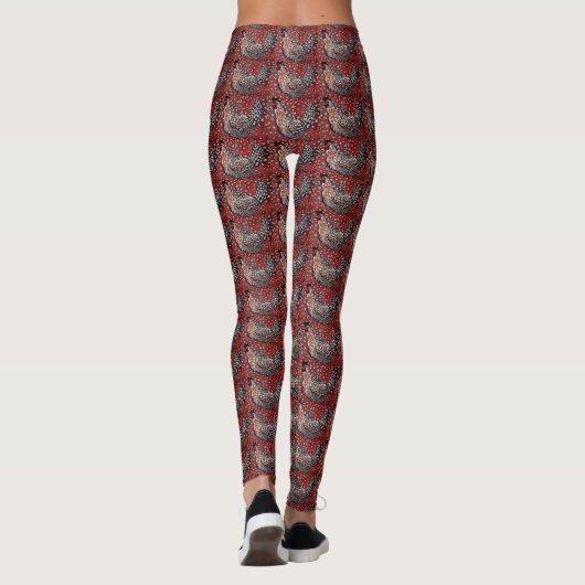 Dotty Henne gemustert Leggings (Rückseite)