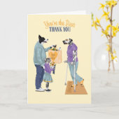 Dotty Hund Dalmatiner Sie sind das Beste, was ich Karte (Gelbe Blume)