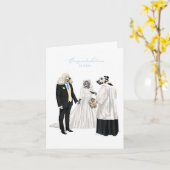 Dotty Hund Ehefeier Karte (Gelbe Blume)