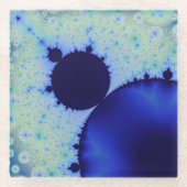 Dotty Mandelbrot Glass Untersetzer (Vorderseite)
