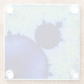 Dotty Mandelbrot Glass Untersetzer (Rückseite)