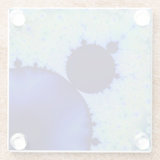 Dotty Mandelbrot Glass Untersetzer (Rückseite)