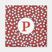 Dotty Monogram Muster Magnet (Vorne)