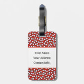 Dotty Monogramm-Muster Gepäckanhänger (Rückseite vertikal)