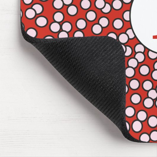 Dotty Monogramm-Muster Mousepad (Ecke)