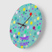 Dotty Name Clock Große Wanduhr (Winkel)