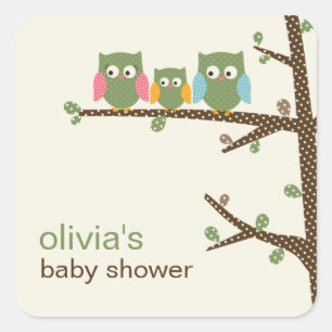 Dotty Owls bevorzugen Stickers oder Geschenkmarke-