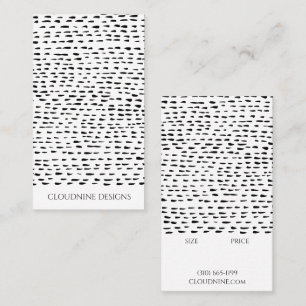 DOtty PRICE SIZE CUSTOM Juwelier Display Hang Tag