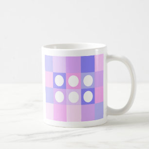 Dotty Quadrate und Kreise - Englische Tee-Tasse Kaffeetasse
