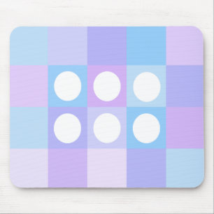 Dotty Quadrate und Kreise Mousepad