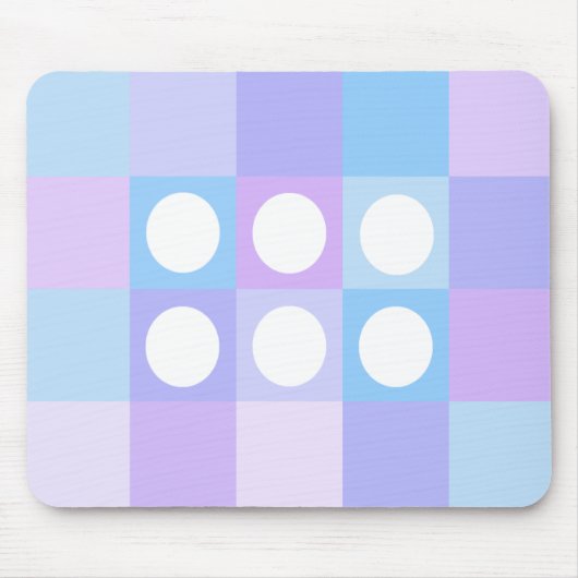 Dotty Quadrate und Kreise Mousepad (Vorne)