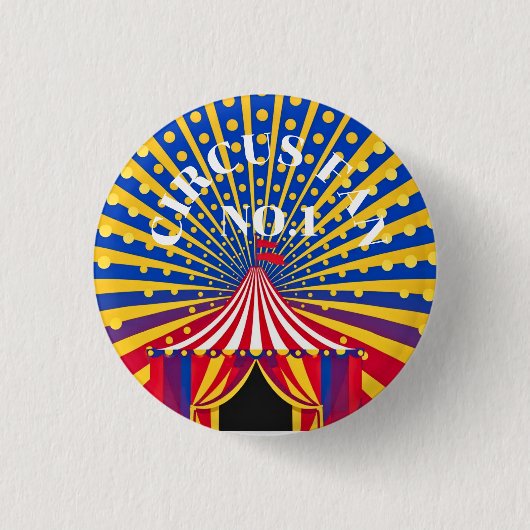Dotty Radiant Motion Circus-Thema Button (Vorderseite)