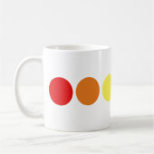 Dotty rainbow - English tea Tasse (Links)