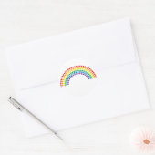 Dotty Rainbow Runder Aufkleber (Umschlag)