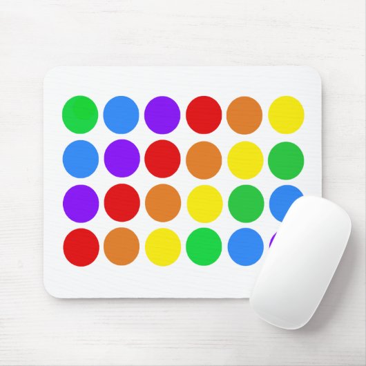 Dotty Regenbogen Mousepad (Mit Mouse)