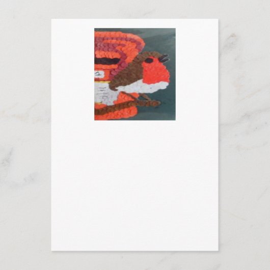 Dotty Robin Flat Menu Card Menükarte (Vorderseite)