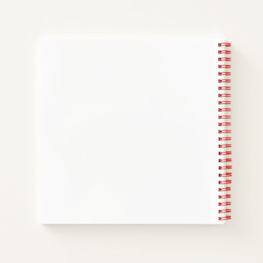Dotty Robin Notebook Notizblock (Rückseite)