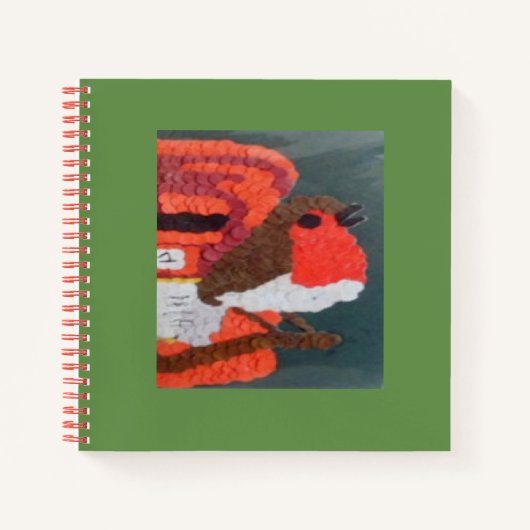 Dotty Robin Notebook Notizblock (Vorderseite)
