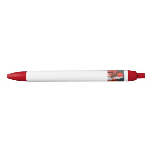 Dotty Robin Red Trim Pen Kugelschreiber (Vorderseite)