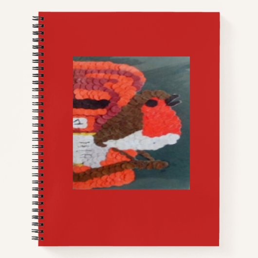 Dotty Robin Spiral Notebook Notizblock (Vorderseite)