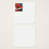 Dotty Robin Square Business Card (Vorne & Hinten)