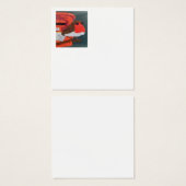 Dotty Robin Square Business Card (Vorne & Hinten)