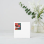 Dotty Robin Square Calling Card Telefonnummerkarte (Stehend Vorderseite)