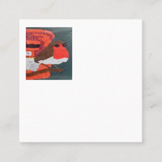 Dotty Robin Square Calling Card Telefonnummerkarte (Vorderseite)