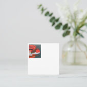 Dotty Robin Square Discount Card Rabattkarte (Stehend Vorderseite)