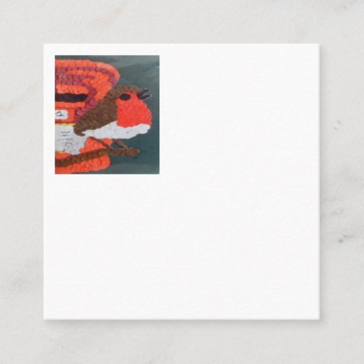 Dotty Robin Square Discount Card Rabattkarte (Vorderseite)