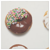 Dotty Schaumgummiringe auf Weiß, Gewebe durch das Stoff (Muster)