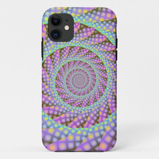 Dotty Spiral Case-Mate iPhone Hülle (Rückseite)