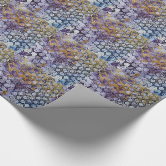 Dotty Spotty Abstrakt Geschenkpapier (Ecke)