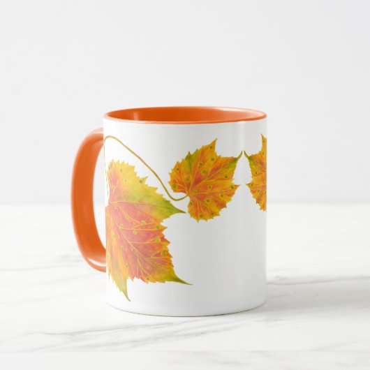 Dotty Spotty fällt auf eine Combo-Tasse (O) Tasse (Vorderseite Links)