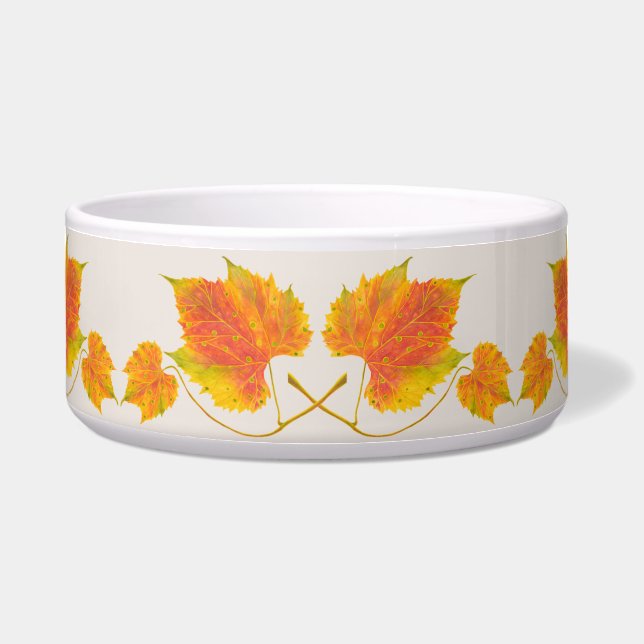 Dotty Spotty fällt auf eine große Salatschale Napf (Vorderseite)