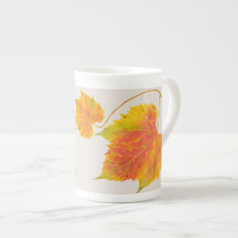 Dotty Spotty fällt auf eine Knochen-China-Tasse Porzellantasse